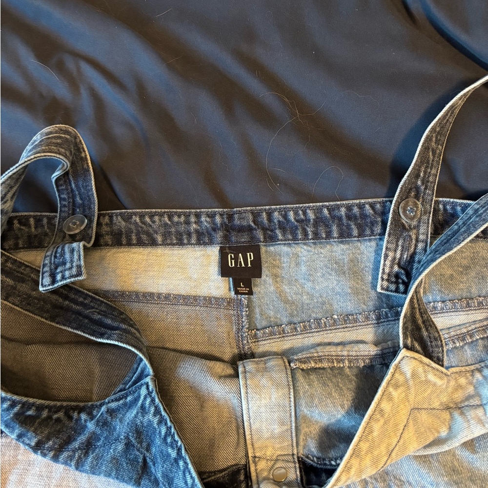 Gap Pieced Patchwork Denim Mini Dress - image 2